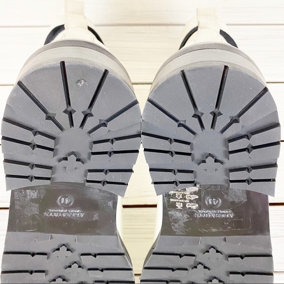 NEW All Saints Lira Hiker White Leather Boots 11 - Picture 7 of 16